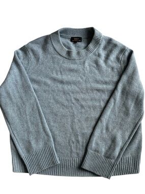 Quince Mongolian Cashmere Crewneck Sweater Mens Medium Blue Oversized Classic